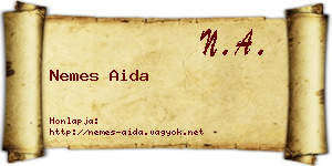 Nemes Aida névjegykártya